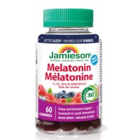 JAMIESON MELATONIN 5MG+IMMUNITY GUMMIES 60`S